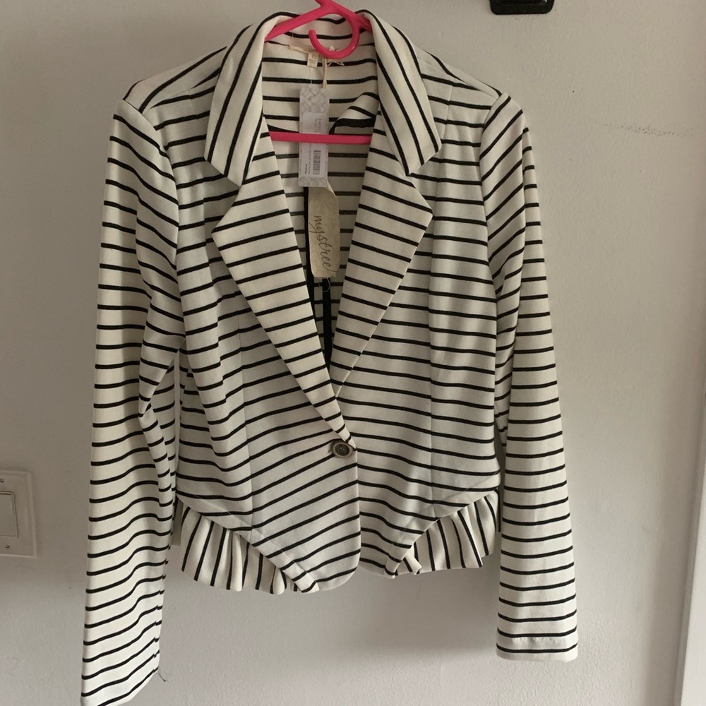 Sexy, striped cotton blazer by Mystree